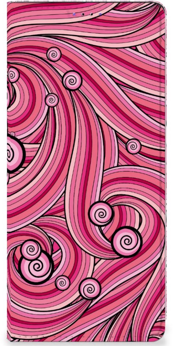 Book Case voor Samsung Galaxy A22 5G Bookcase Swirl Pink