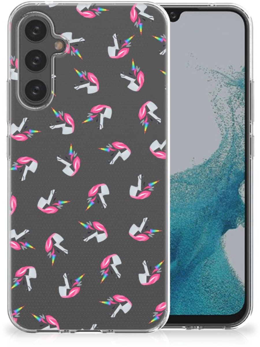 TPU bumper voor Samsung Galaxy A34 Unicorns