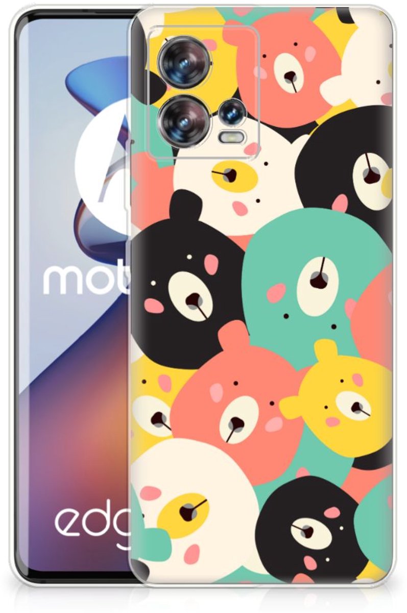 Motorola Edge 30 Fusion Telefoonhoesje met Naam Bears