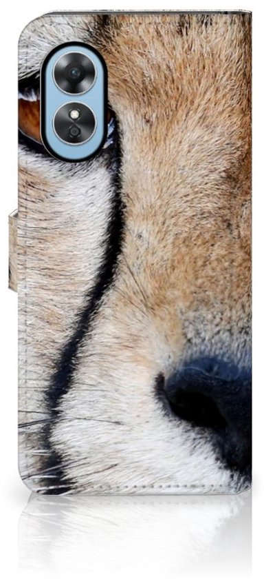 Flip Case pour OPPO A17 Coque Guépard