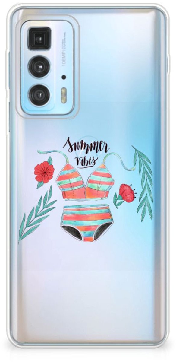 Motorola Edge 20 Pro Telefoonhoesje met Naam Boho Summer