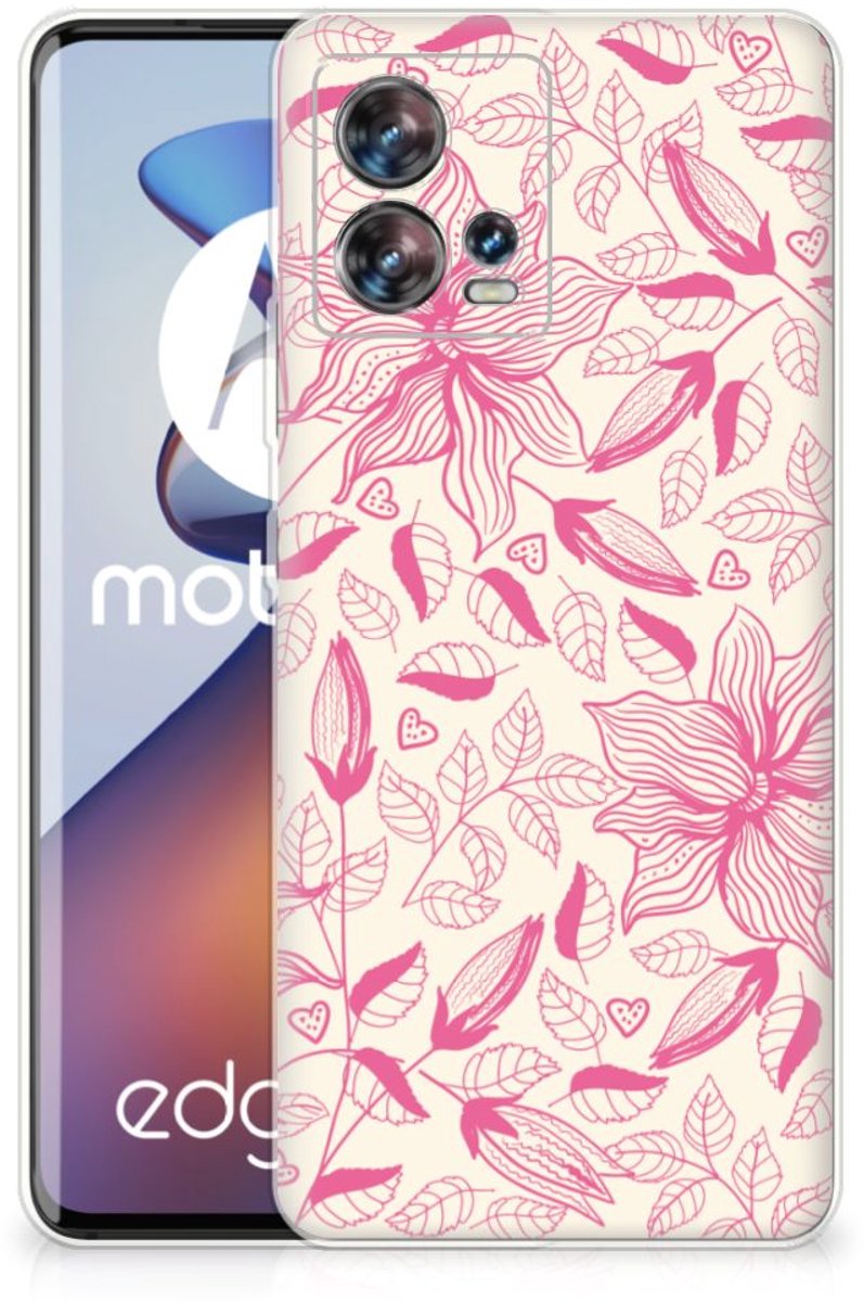 Motorola Edge 30 Fusion TPU Case Pink Flowers