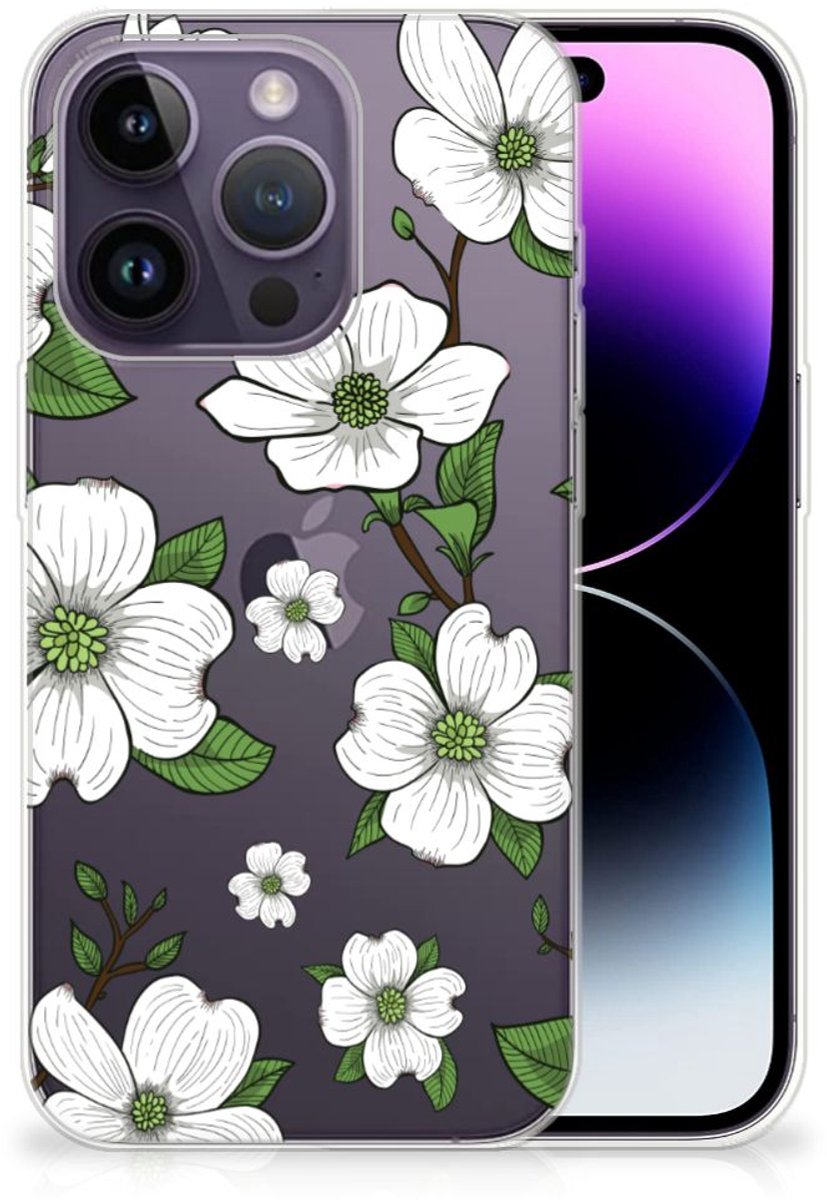 Apple iPhone 14 Pro TPU Case Dogwood Flowers