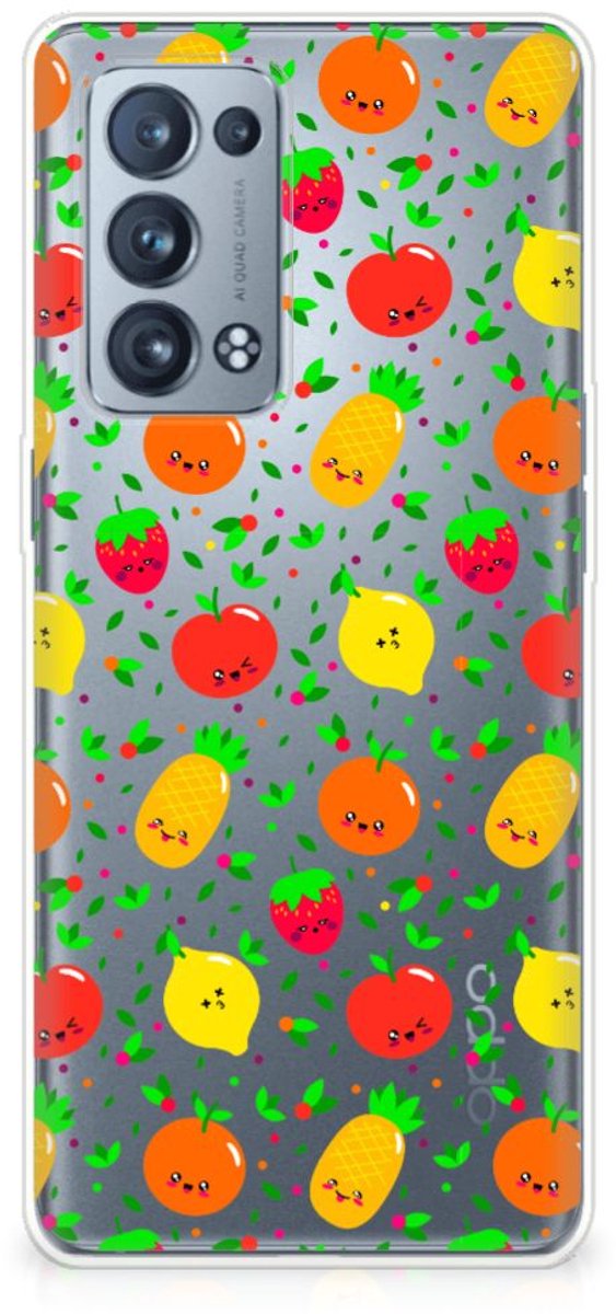 OPPO Reno 6 Pro Plus 5G Siliconen Case Fruits