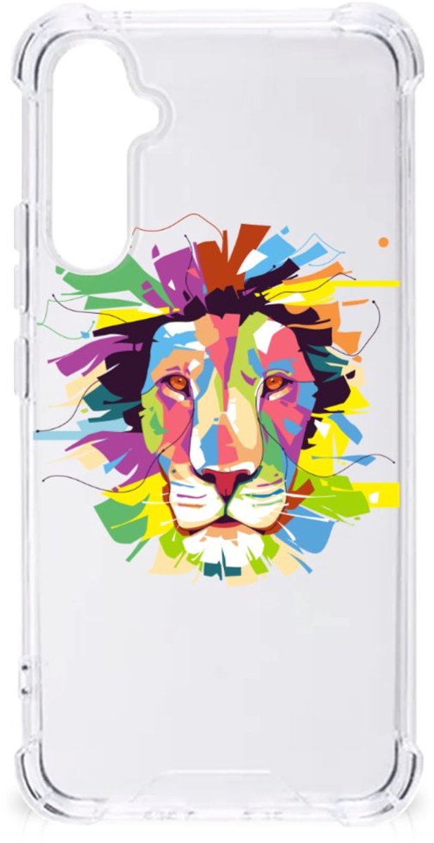 Samsung Galaxy A34 Stevig Bumper Hoesje Lion Color