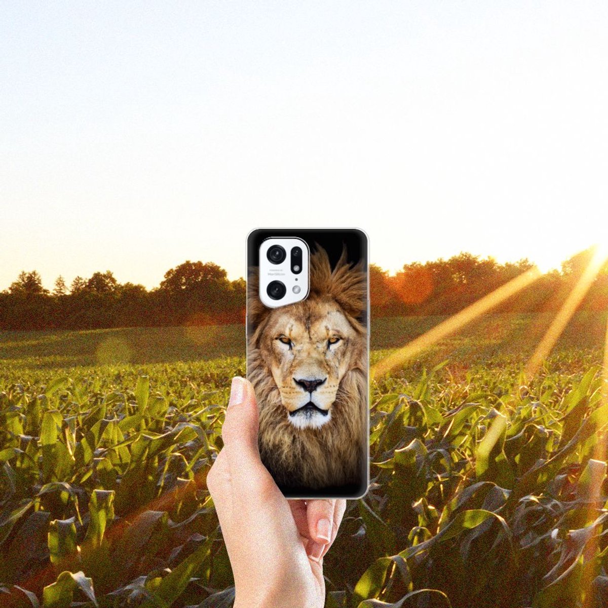 OPPO Find X5 Pro TPU Hoesje Leeuw