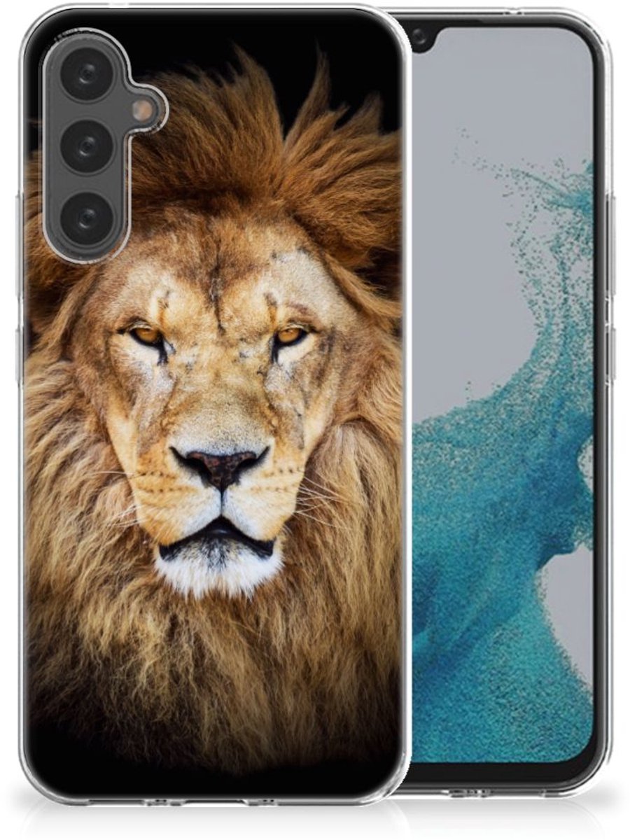 Samsung Galaxy A34 TPU Hoesje Leeuw