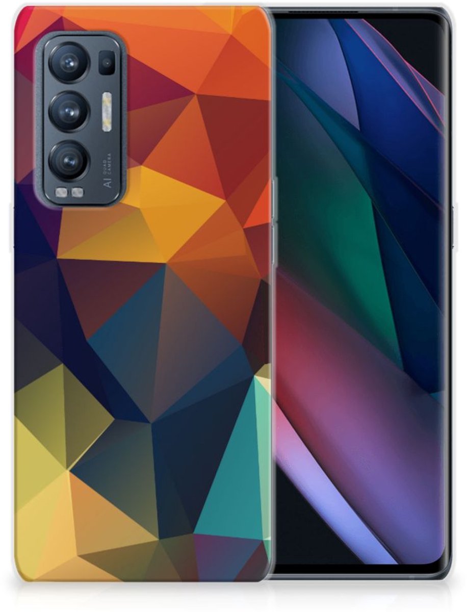 OPPO Find X3 Neo TPU Hoesje Polygon Color