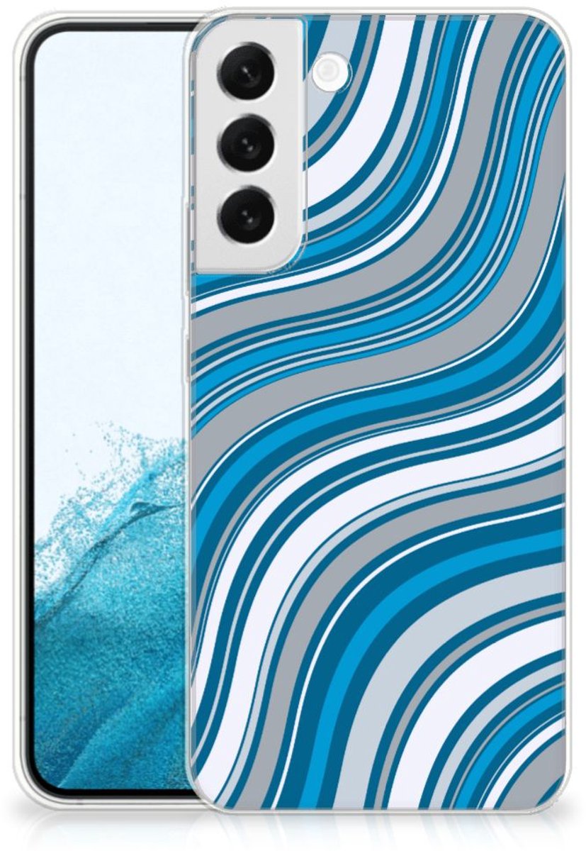 Samsung Galaxy S22 Plus TPU bumper Waves Blue