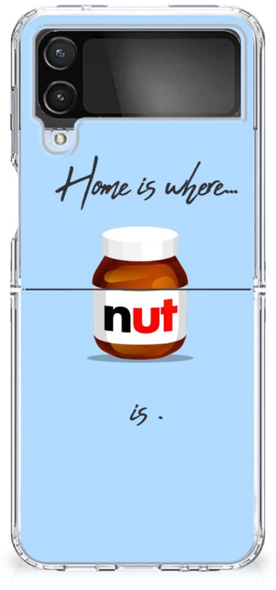 TPU Hoesje voor Samsung Galaxy Z Flip 4 Siliconen Case Nut Home