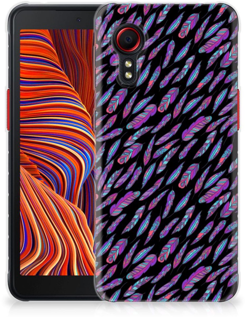 Samsung Galaxy Xcover 5 TPU bumper Feathers Color