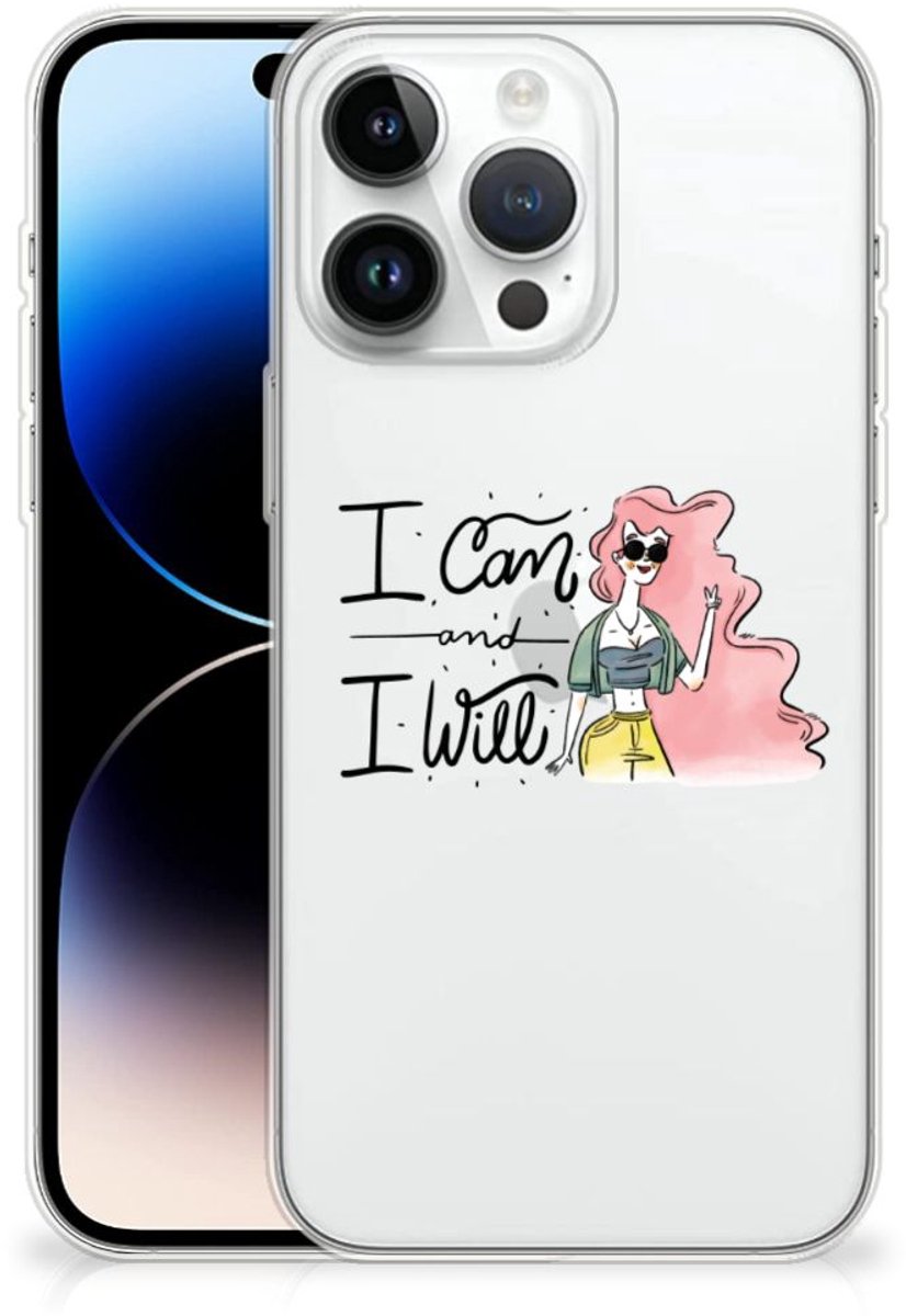 iPhone 14 Pro Max Telefoonhoesje met Naam i Can