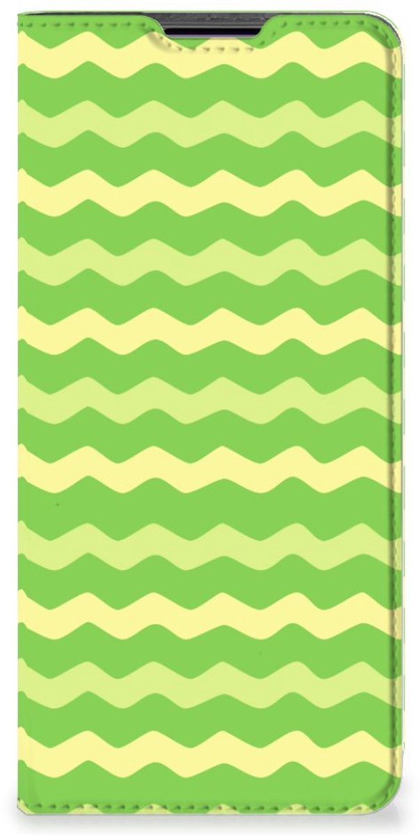 Motorola Edge 30 Pro Hoesje met Magneet Waves Green