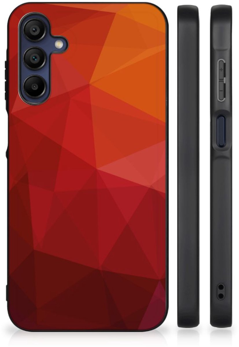 Backcover voor Samsung Galaxy A15 Polygon Red