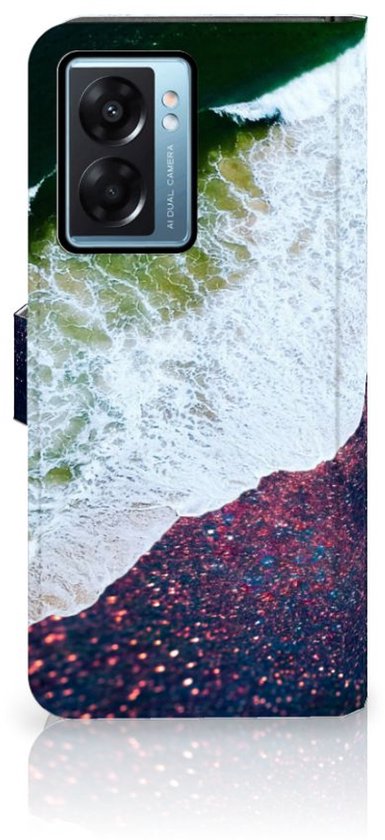 Etuis Portefeuille Compatible avec Cuir Flip Cover Fermeture magnétique pour OPPO A77 5G | A57 5G Coque Espace Mer