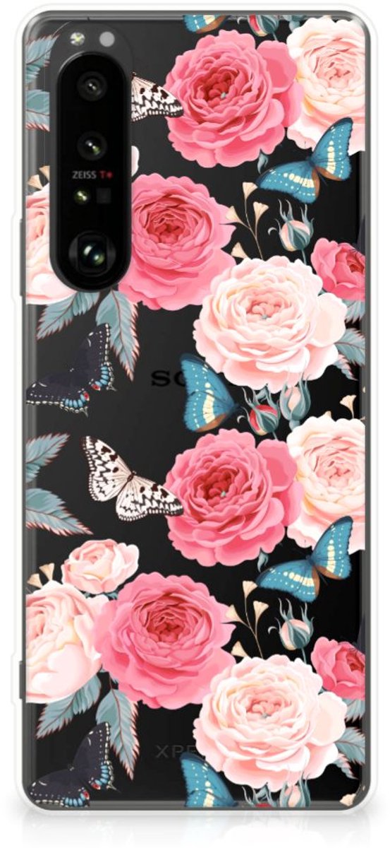 Sony Xperia 1 III TPU Case Butterfly Roses