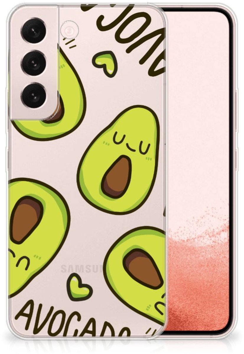 Samsung Galaxy S22 Telefoonhoesje met Naam Avocado Singing