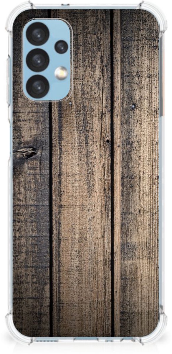 Samsung Galaxy A13 (4G) Stevig Telefoonhoesje Steigerhout