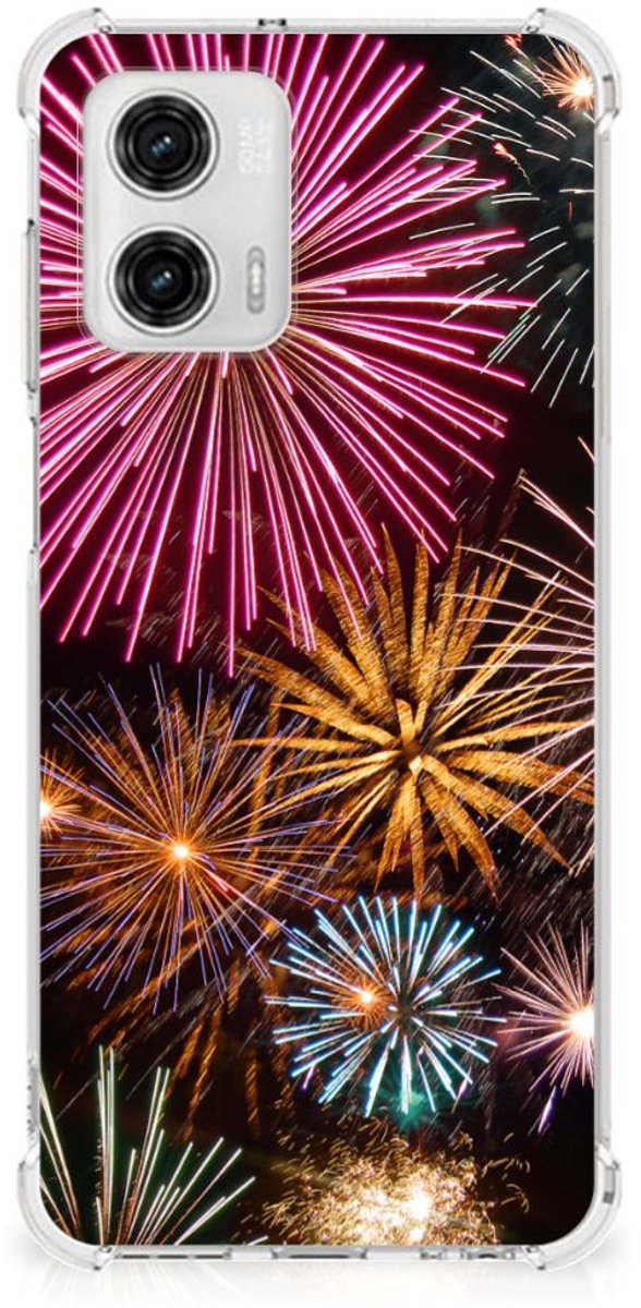 Motorola Moto G73 Anti Shock Bumper Case Vuurwerk