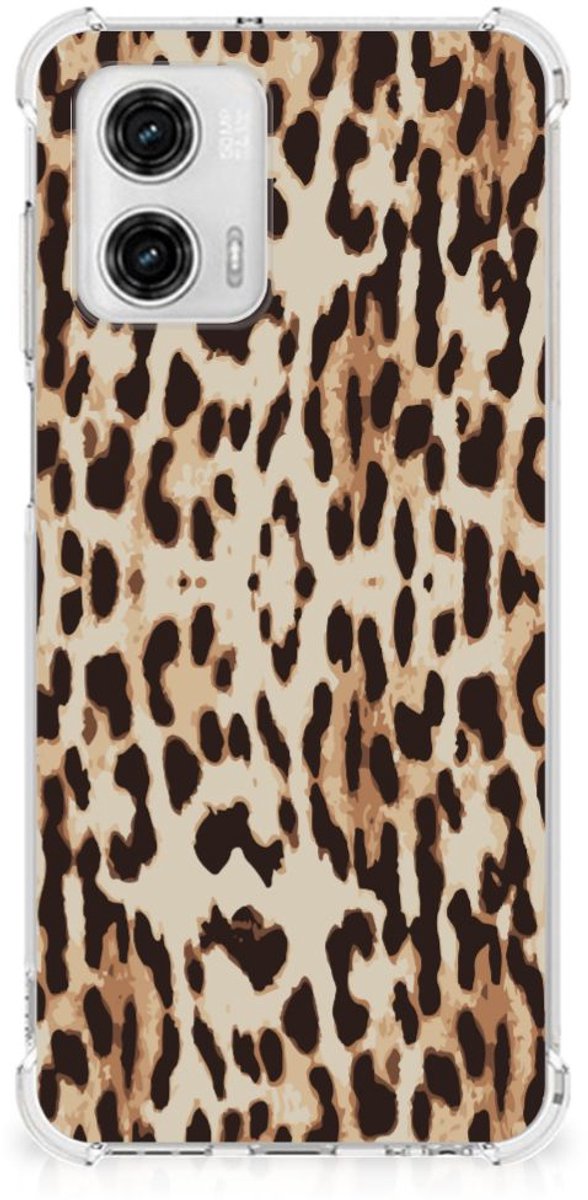 Motorola Moto G73 Case Anti-shock Leopard