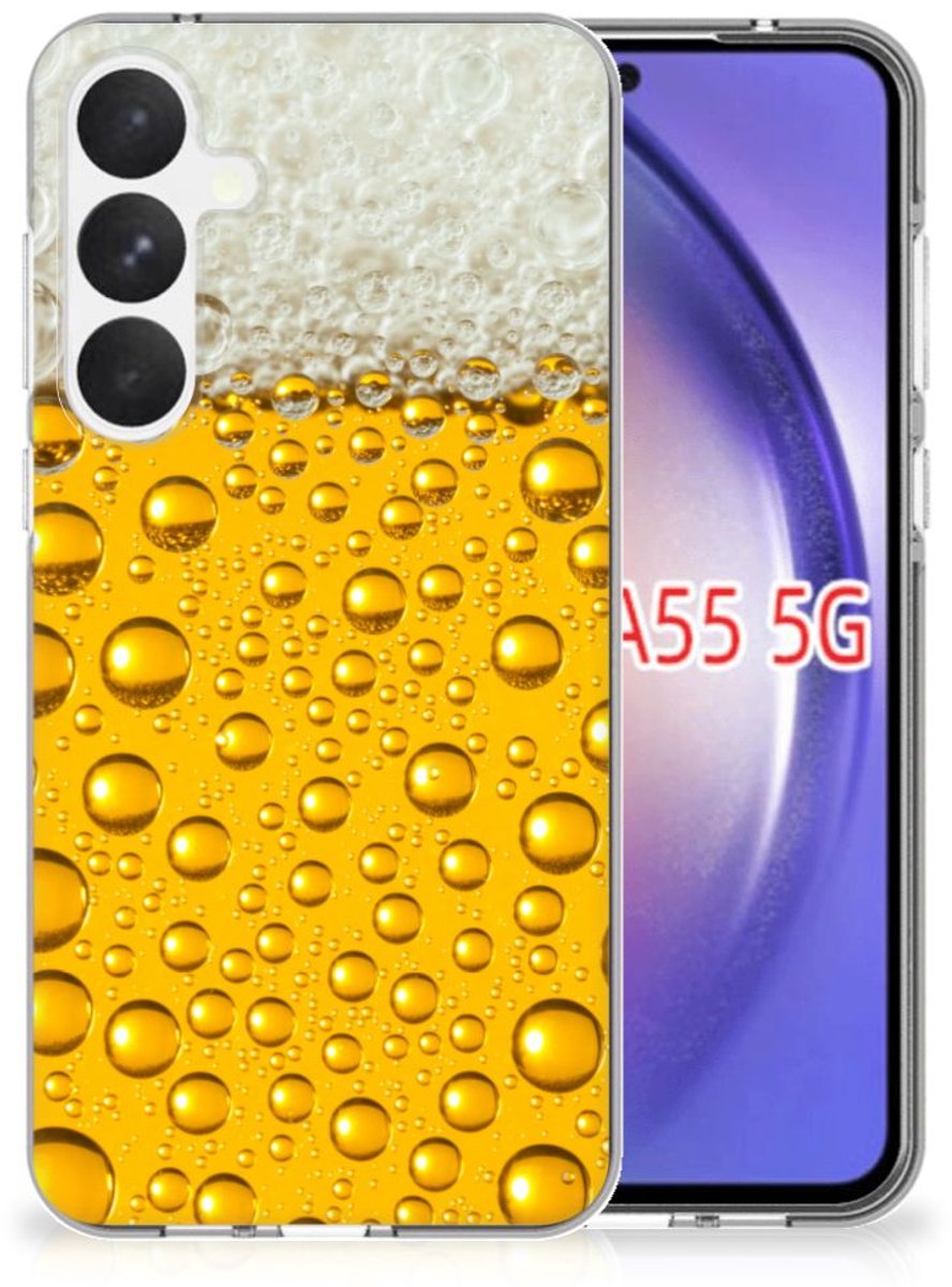 Samsung Galaxy A55 Siliconen Case Bier