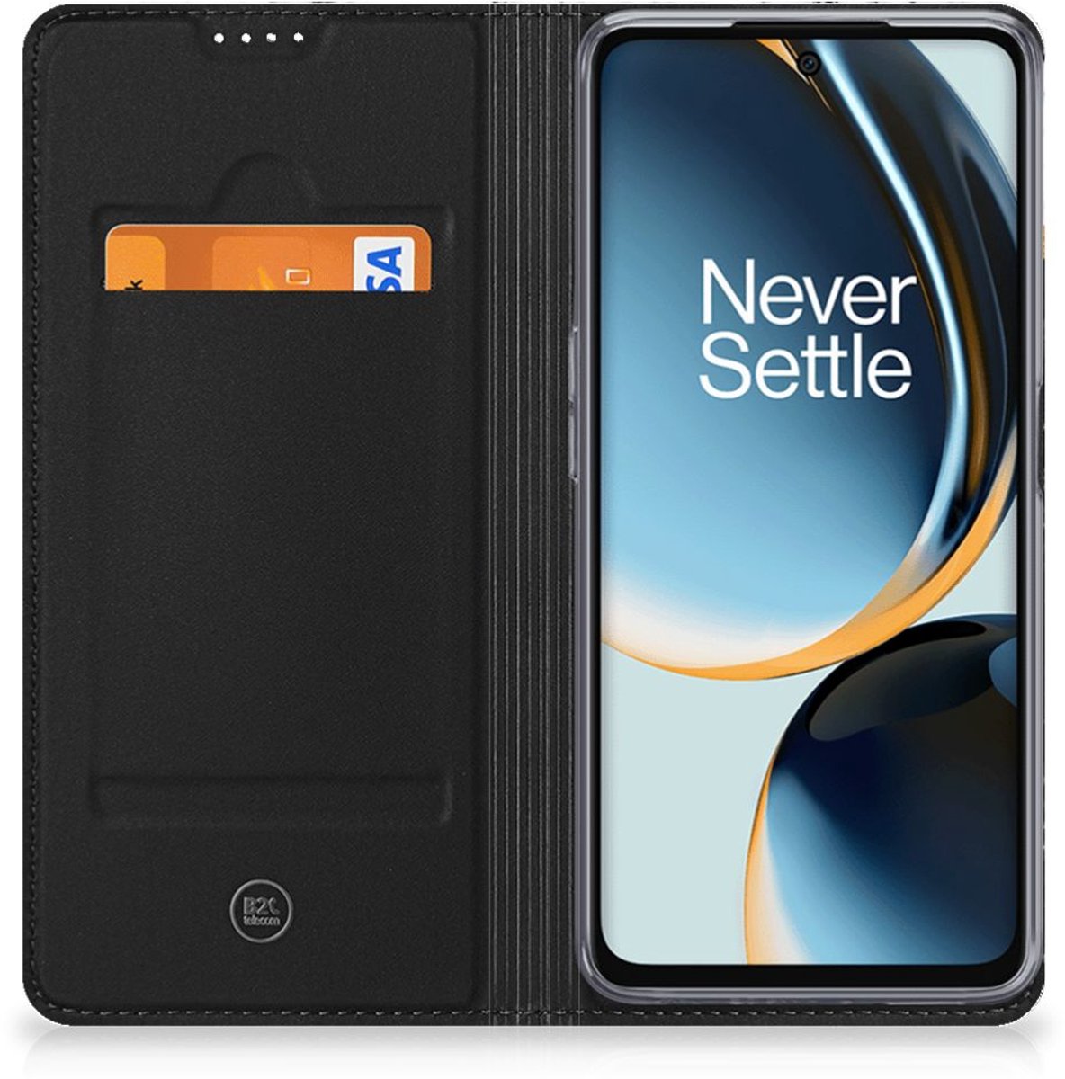OnePlus Nord CE 3 Lite Standcase Marmer Wit Zwart - Origineel Cadeau Man