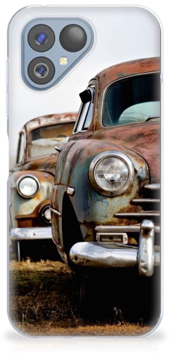 Fairphone 5 Siliconen Hoesje met foto Vintage Auto
