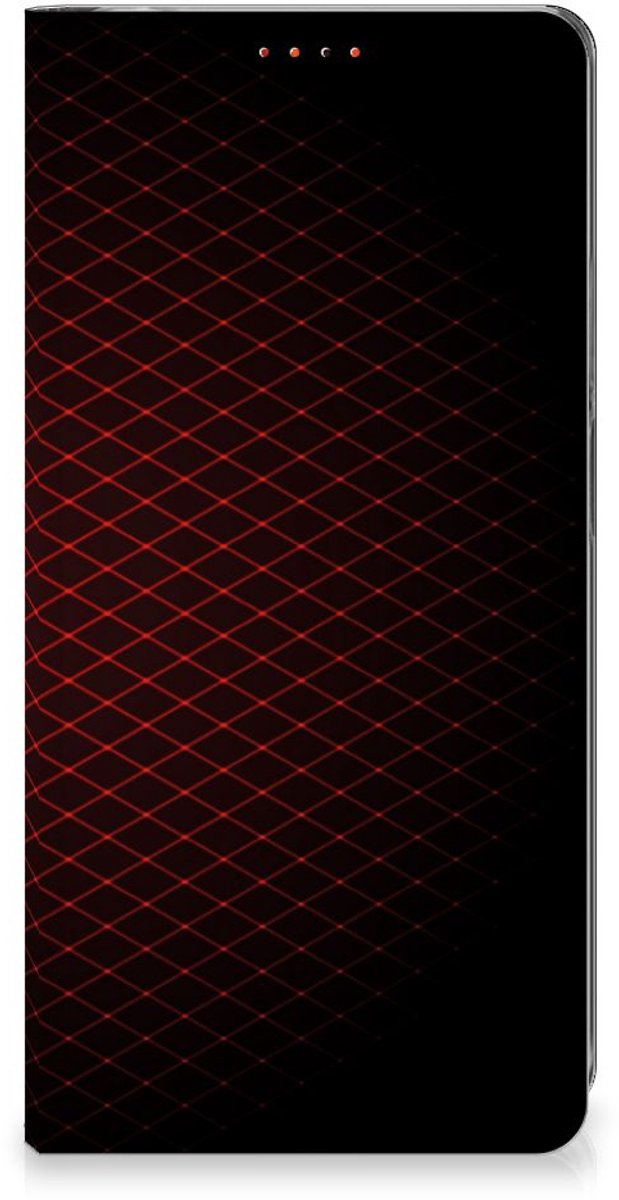 Xiaomi Redmi Note 12 Pro Plus Hoesje met Magneet Geruit Rood