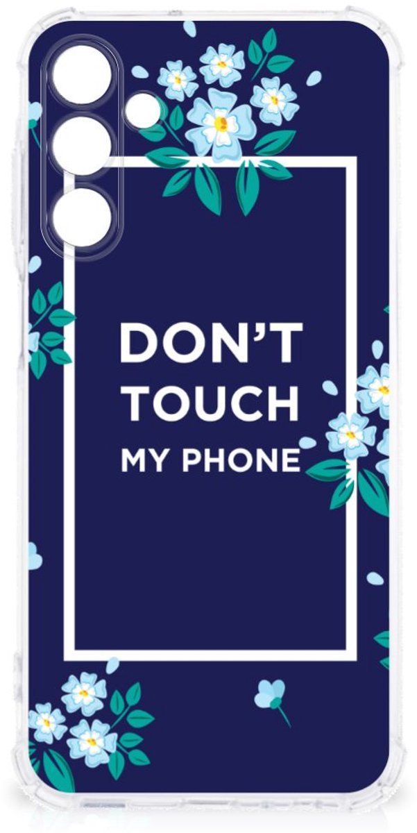 Samsung Galaxy A15 Anti Shock Case Flowers Blue DTMP