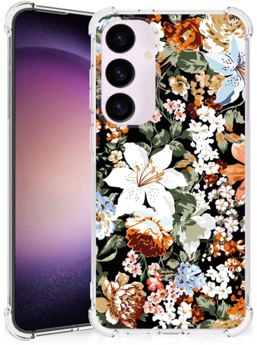 Case voor Samsung Galaxy S24 Plus Dark Flowers