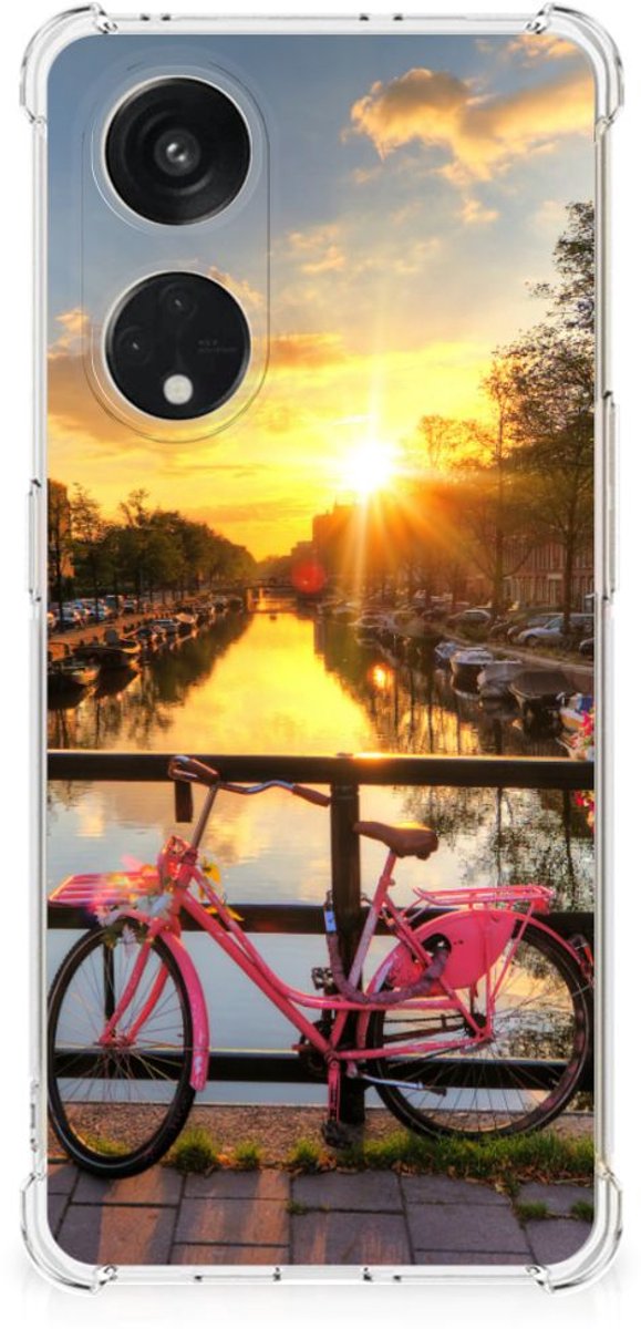 OPPO A98 Telefoonhoesje met valbescherming Amsterdamse Grachten
