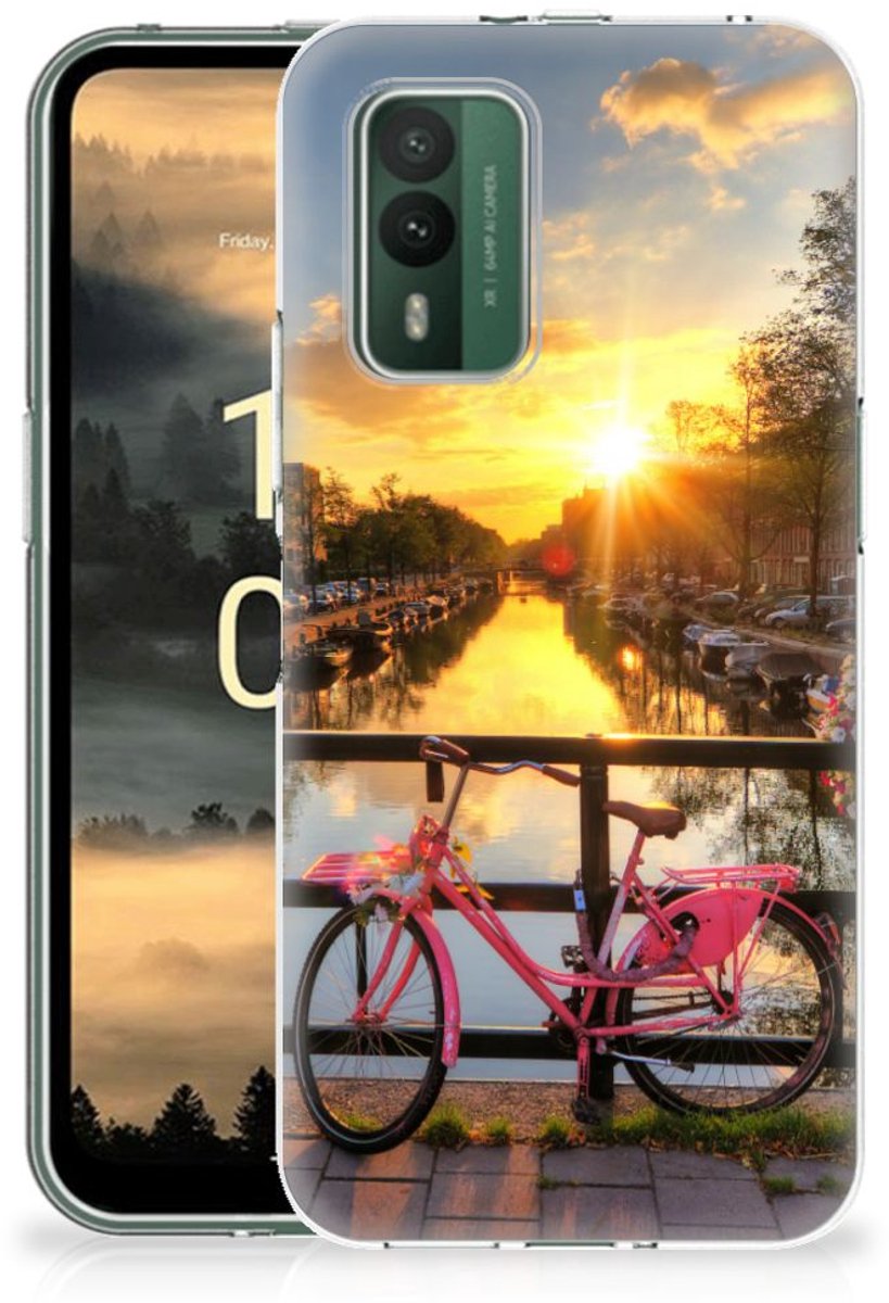 Back Cover voor Nokia XR21 Siliconen Back Cover Amsterdamse Grachten