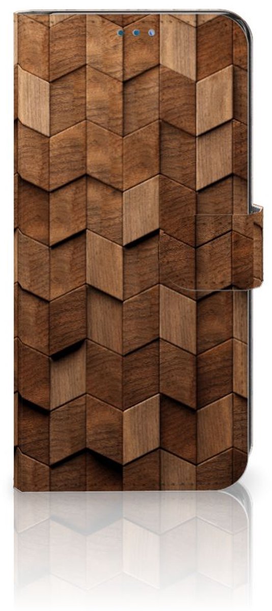 Book Style Case voor OnePlus Nord N10 Wooden Cubes