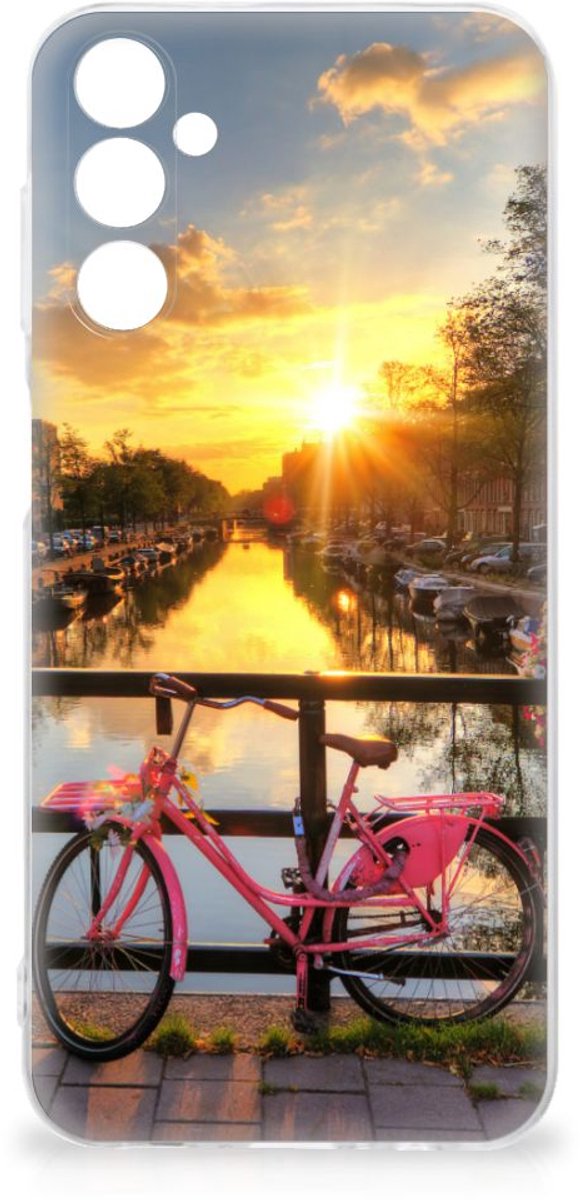 Samsung Galaxy M14 Siliconen Back Cover Amsterdamse Grachten