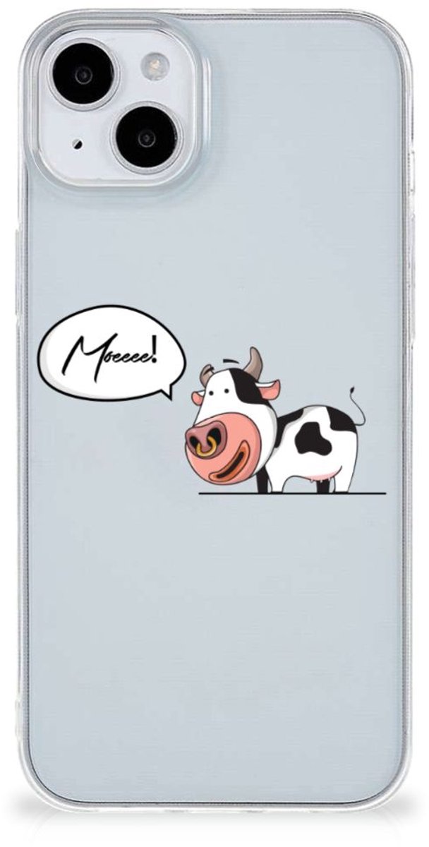 iPhone 15 Telefoonhoesje met Naam Cheeky Cow