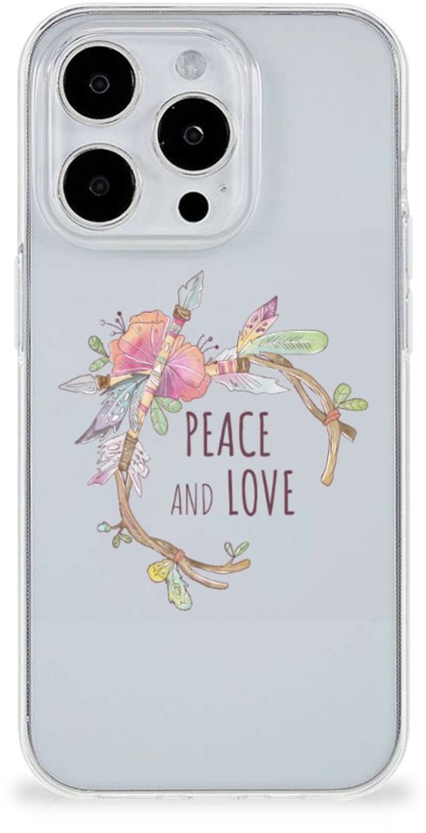 iPhone 15 Pro Max Telefoonhoesje met Naam Boho Text