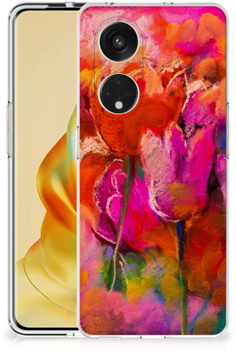 Hoesje maken OPPO Reno8 T 5G Tulips
