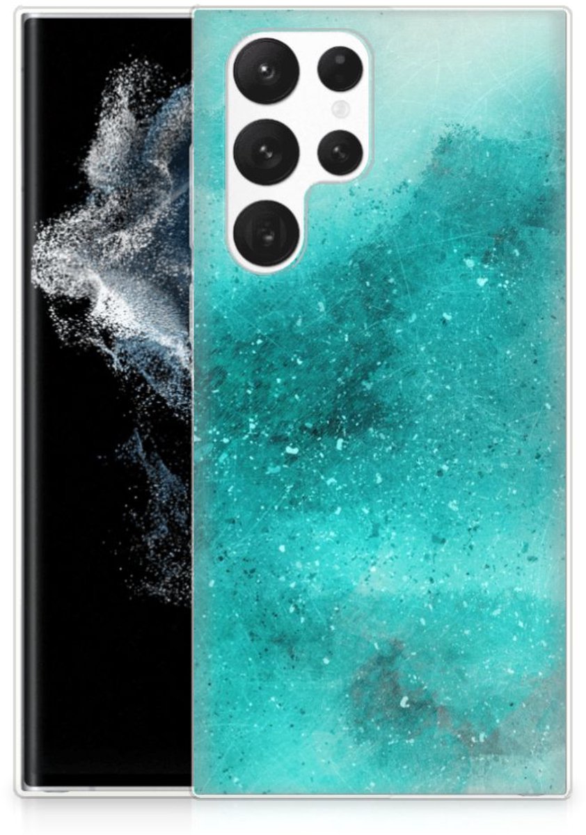 Hoesje maken Samsung Galaxy S22 Ultra Painting Blue