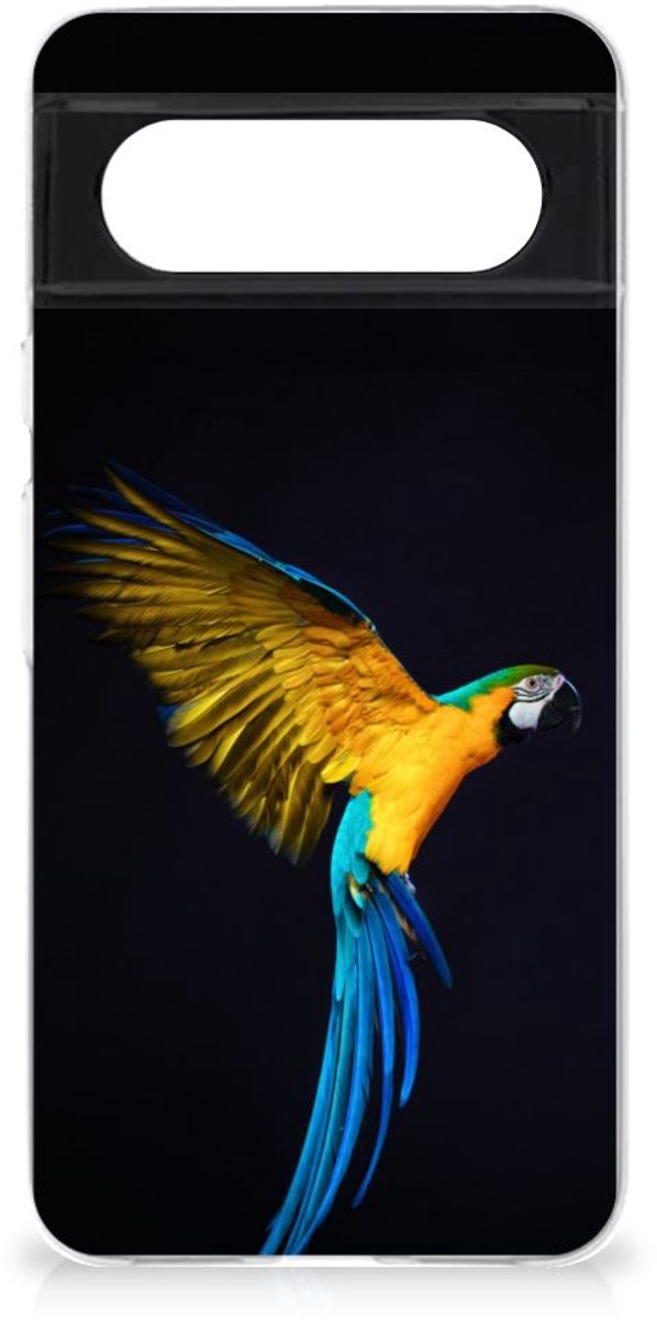 Google Pixel 8 TPU Hoesje Papegaai