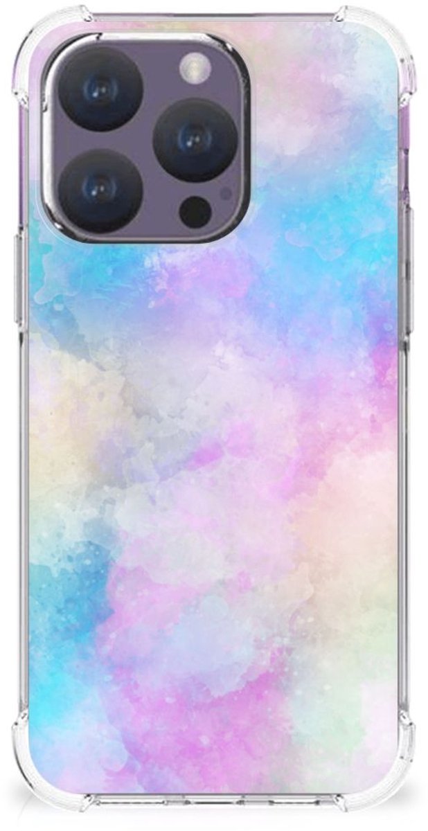 Back Cover iPhone 15 Pro Watercolor Light