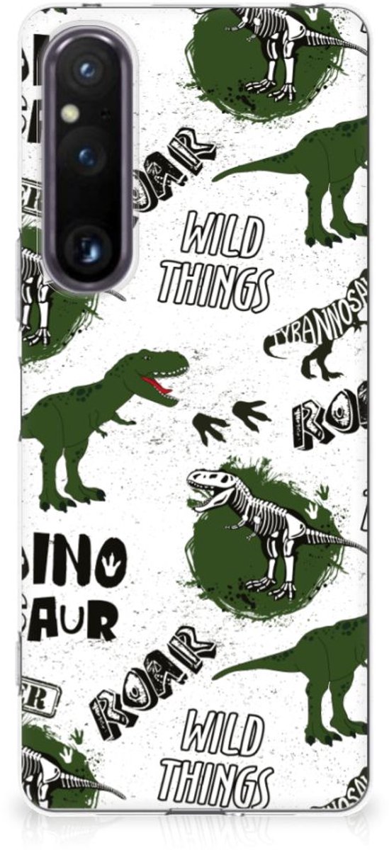 TPU Hoesje voor Sony Xperia 1 V Dinosaurus