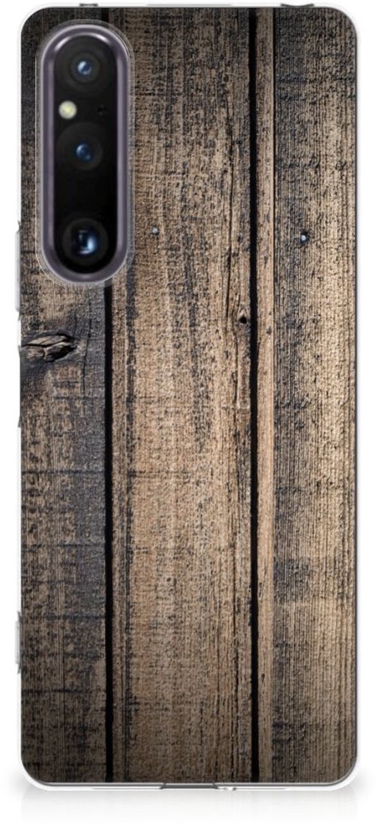 Sony Xperia 1 V Bumper Hoesje Steigerhout