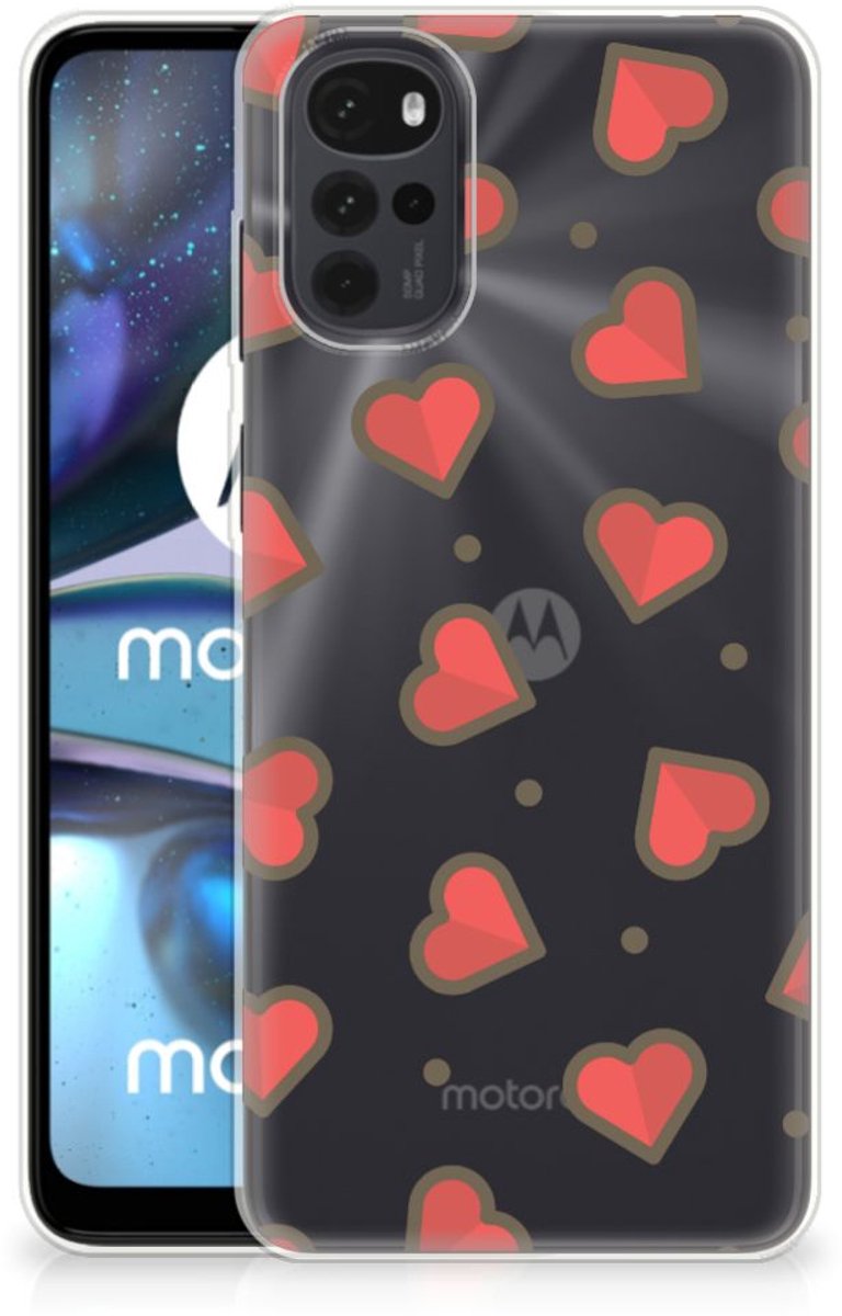 Motorola Moto G22 TPU bumper Hearts