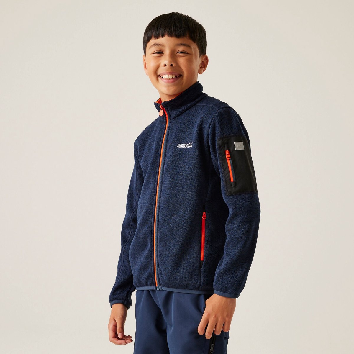 Fleece Kinderen Zacht Outdoorgebruik Blauw