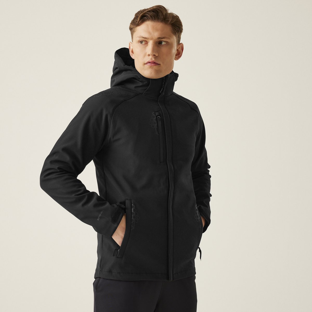 Jas Heren Ademend Softshell Zwart