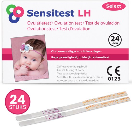 Sensitest Ovulatietesten Select • XL Pakket 24 stuks • Vergroot je kans om zwanger te worden • Snelle verzending