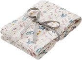 Camcam hydrofiele doek of swaddle Pressed Leaves- roze
