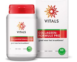 Vitals Collageenformule Pro voor kraakbeen - 60 capsules. Aangevuld met Ester-C®, voor aanmaak van collageen en goed voor kraakbeen.