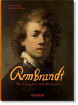 Boekhoes 'Rembrandt: The Complete Self-Portraits' van Volker Manuth en Marieke de Winkel, met een schilderij van Rembrandt