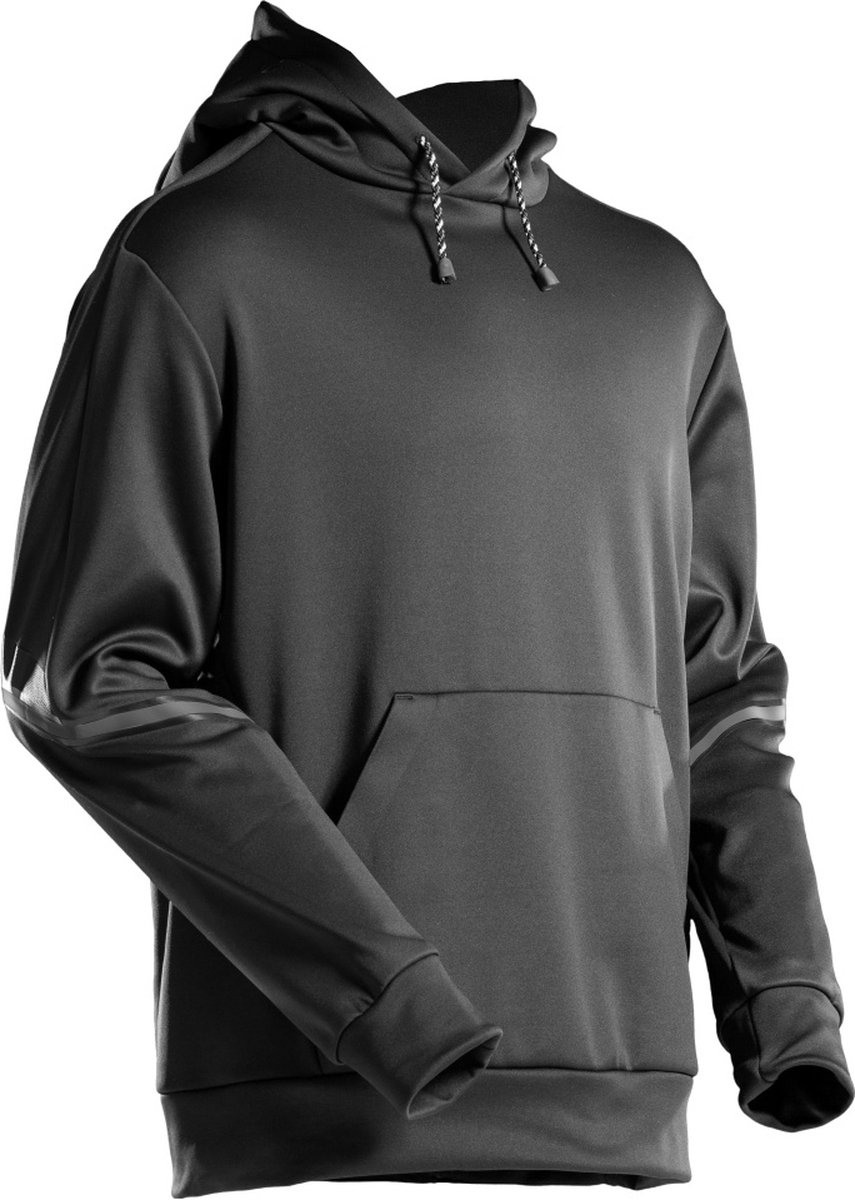 Mascot Customized Fleece capuchontrui 22286-608 - Zwart - 4XL